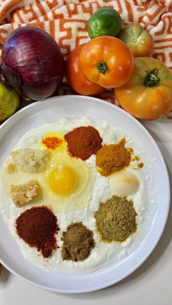 ingredients for marination