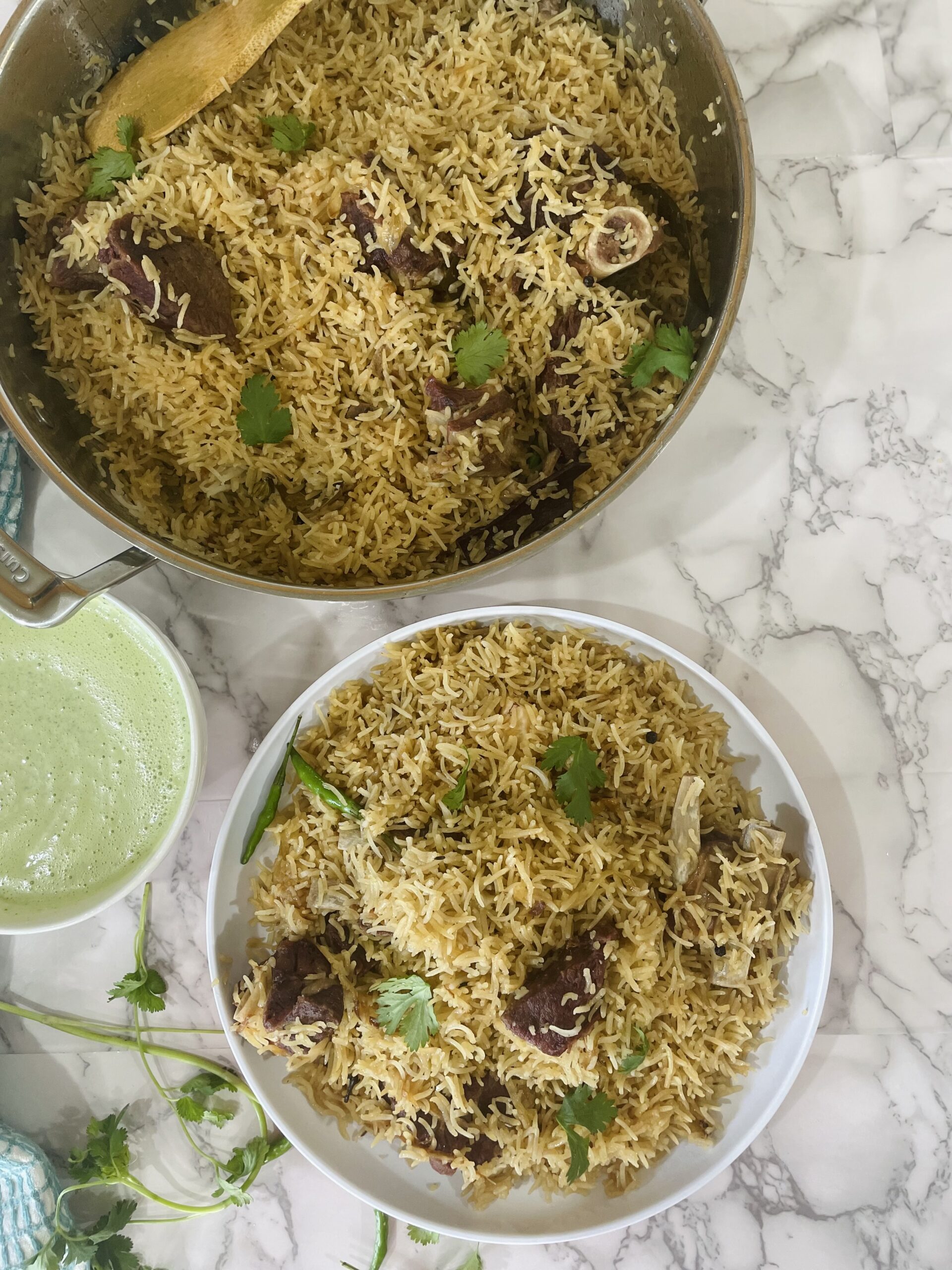 Authentic Mutton/Lamb Pulao made with yakhni