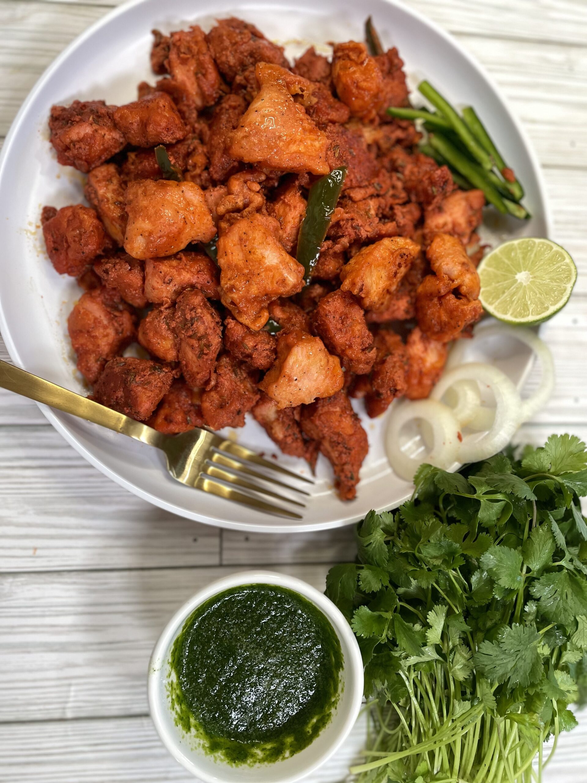 A fried chicken recipe Chicken 65