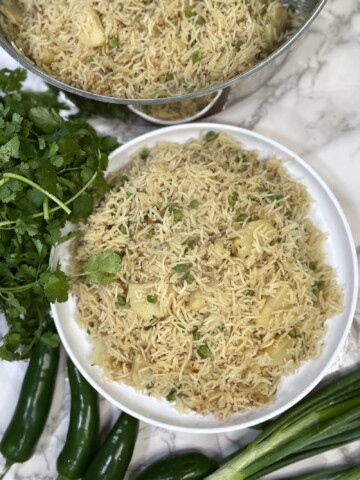 Aloo matar pulao