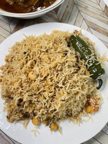 Deigi Chana Pulao
