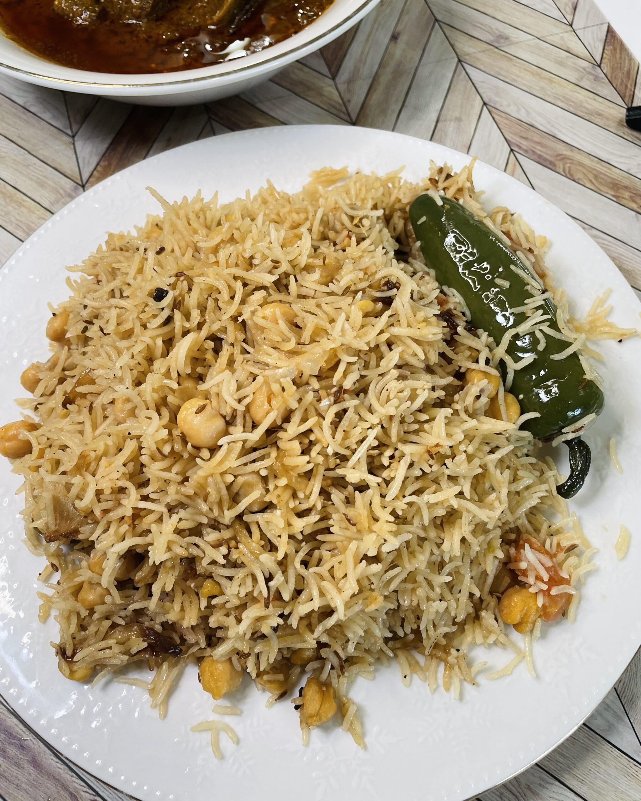 Deigi Chana Pulao