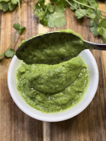 vegan green chutney