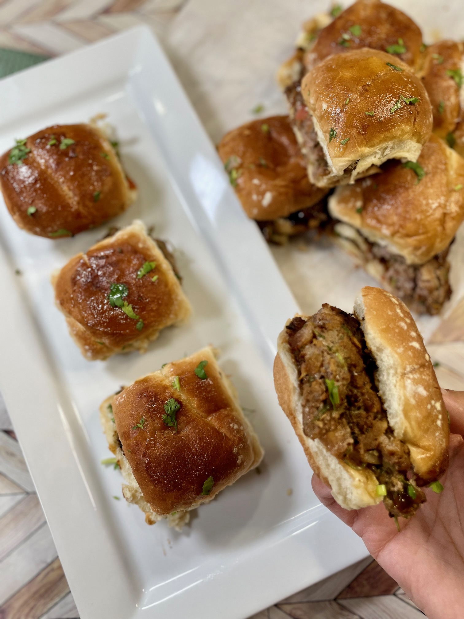 Chapli Kabob Sliders (Spicy and Tangy)