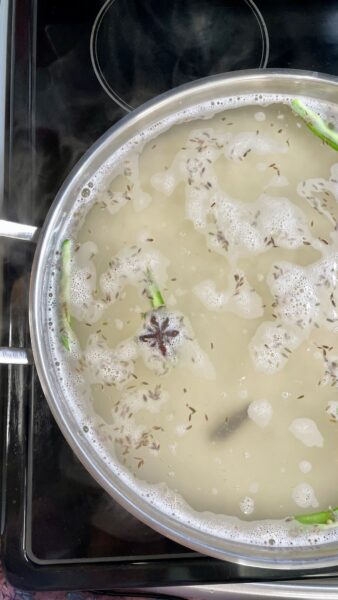 Boil the rice