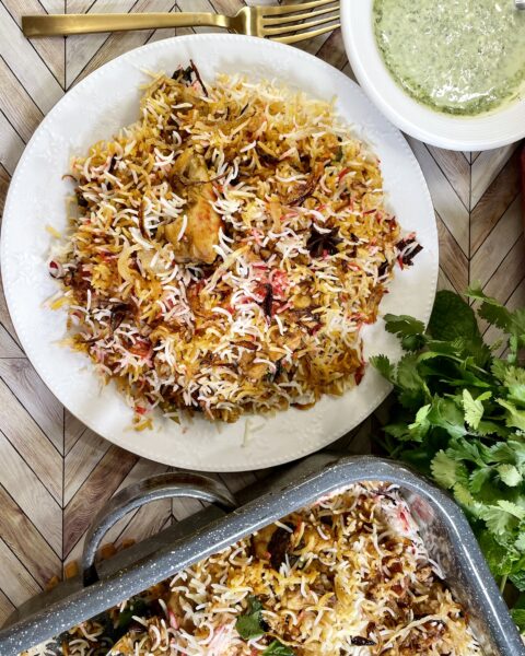 Easy chicken biryani