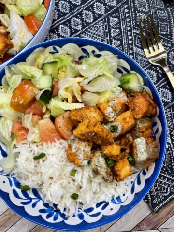 Tandoori salmon bowls