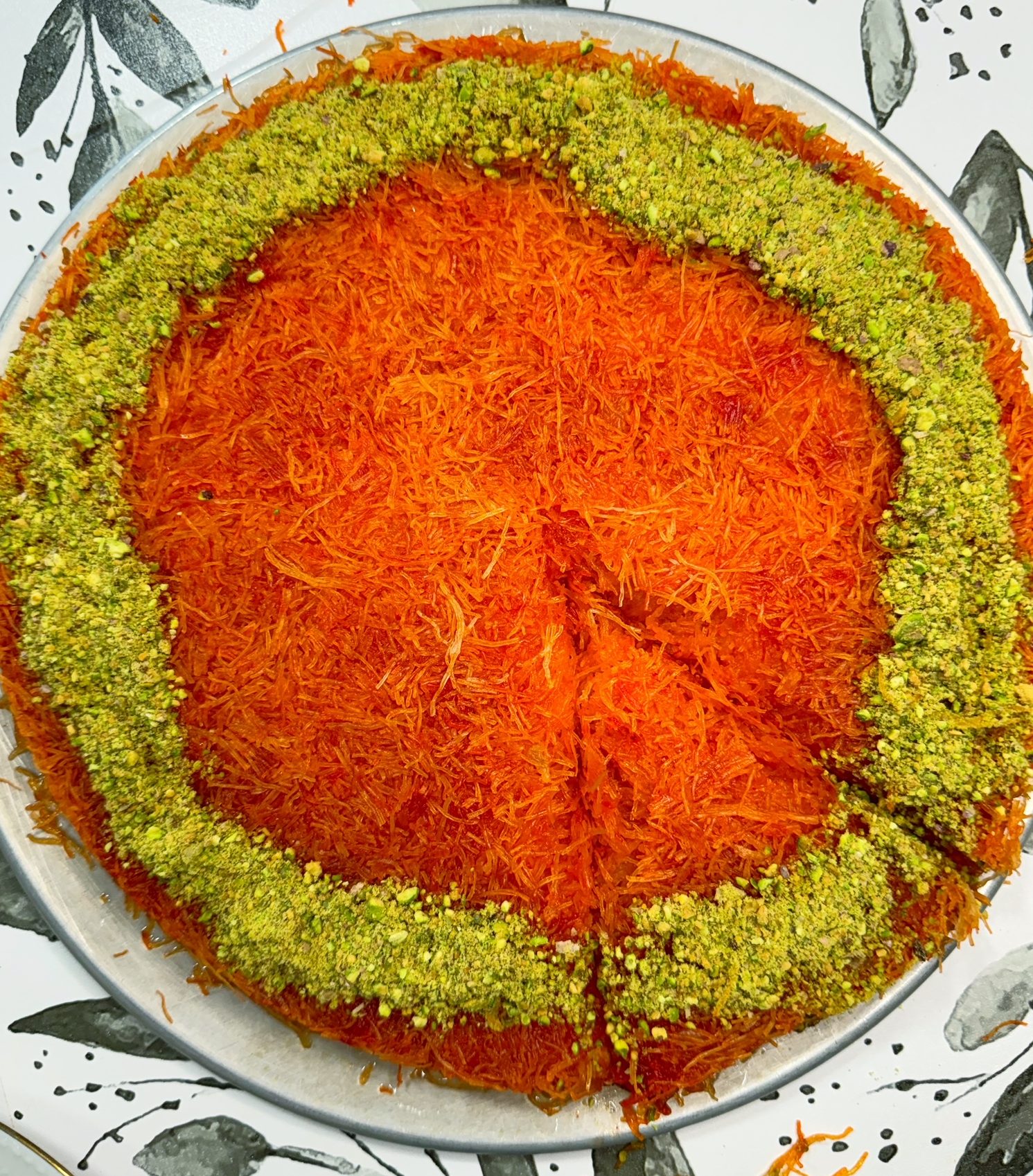 Kunafa (An Easy Dessert made with Ricotta and Mozzarella) Stew with Saba