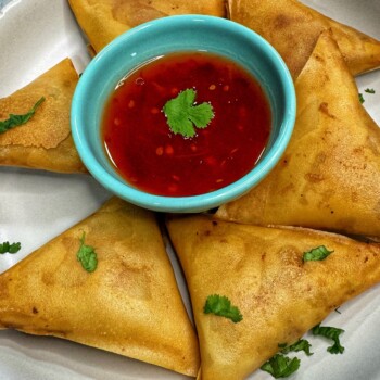 chicken and cheese samosa