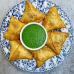 Aloo samosa with homemade dough