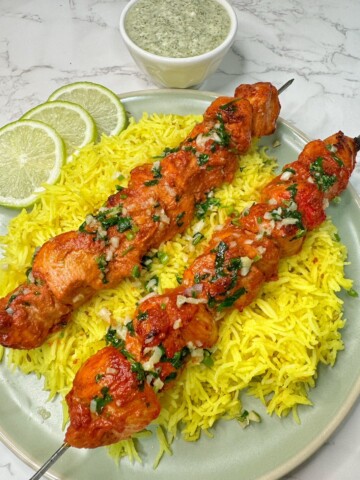 marinated chicken in spices and yogurt