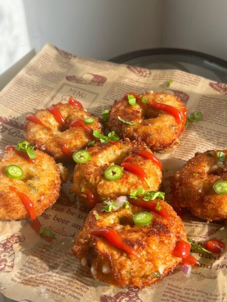 chicken and cheese donuts