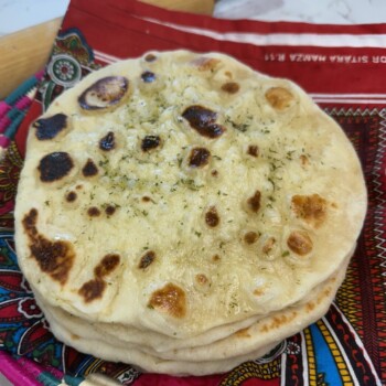 Naan made on stovetop