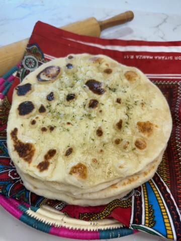 Naan made on stovetop