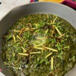 This picture shows cooked Mustard leaves