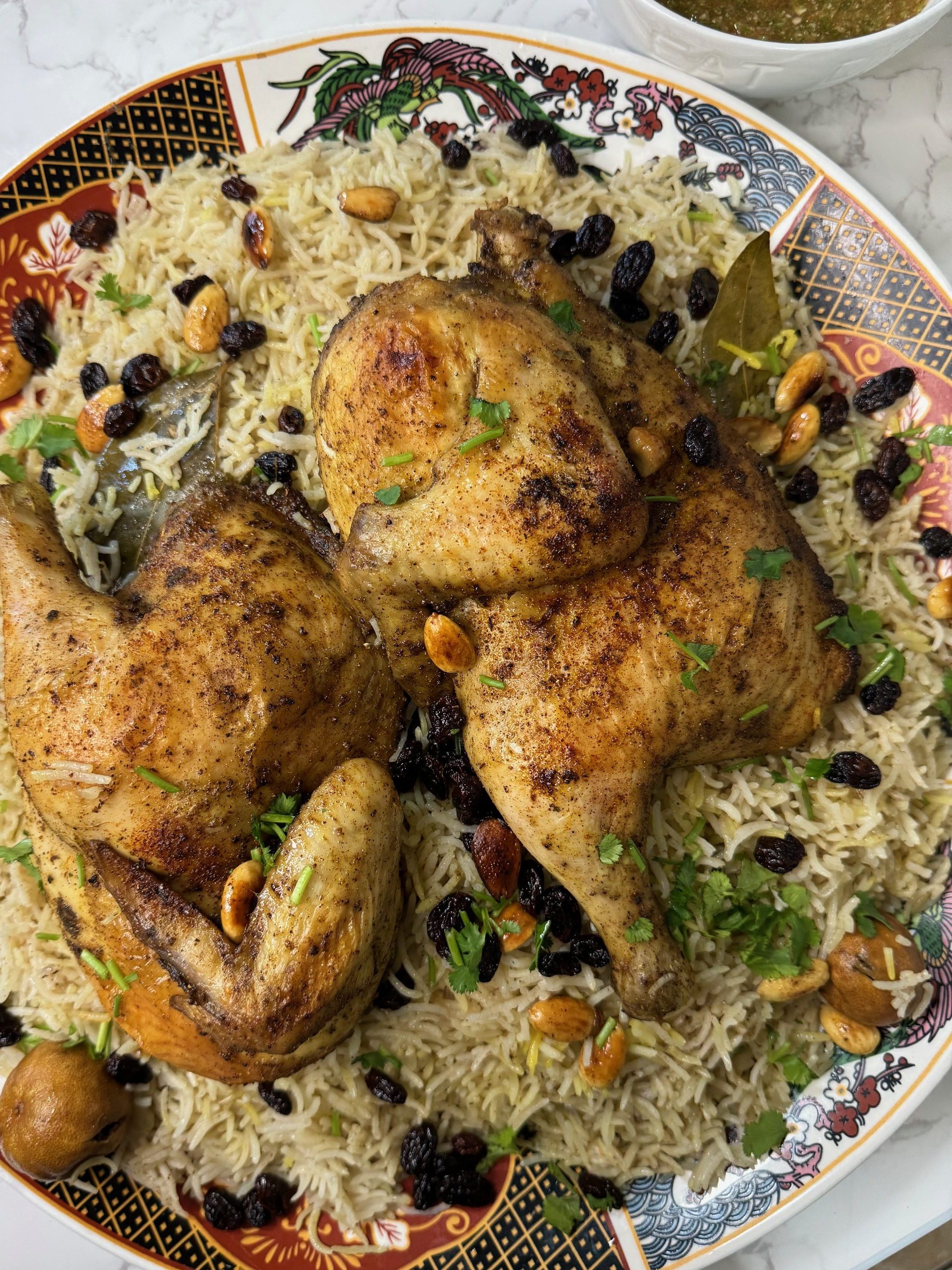Chicken Mandi made in the oven