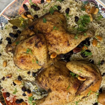 Chicken Mandi made in the oven