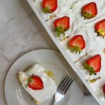 three milk cake made from boxed cake