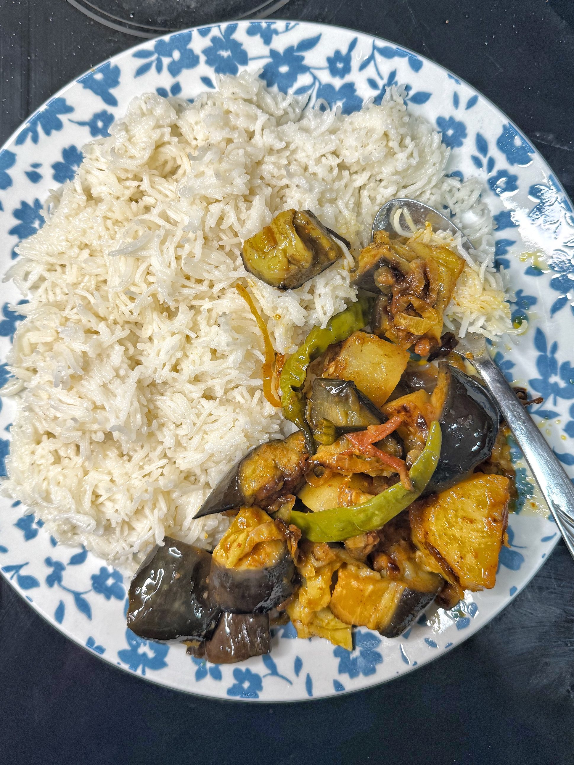 Eggplant Curry or Aloo Baingan