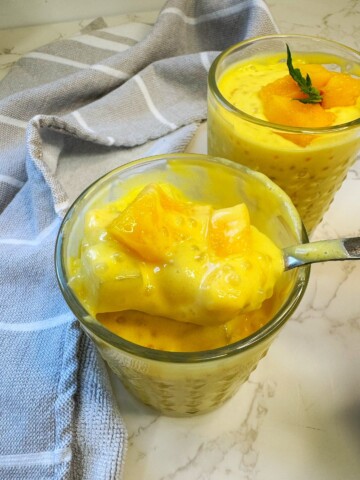 mango and coconut dessert