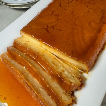 four ingredient caramel pudding or flan