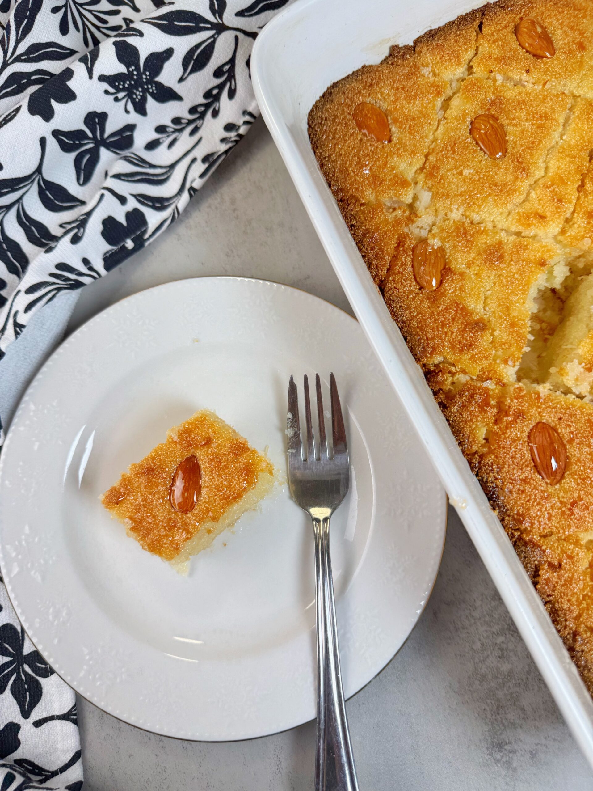 semolina and coconut dessert