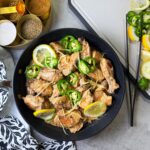 A lemon and pepper flavored chicken