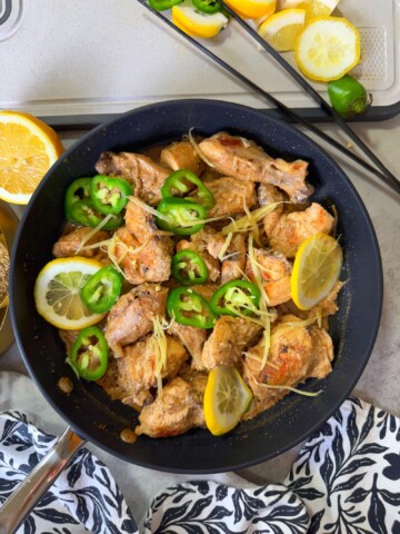 Lemon and pepper flavored chicken made with simple ingredients.