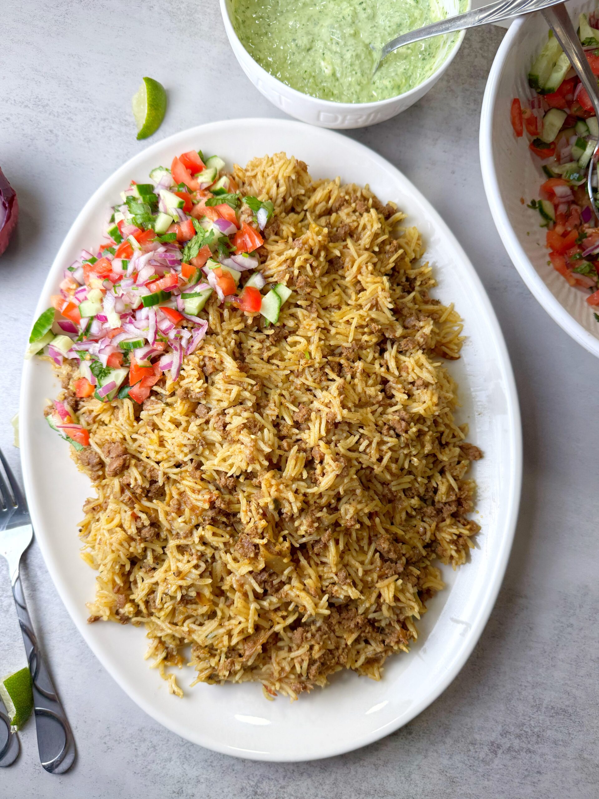 Instant pot Keema Biryani is a very easy recipe made with minced beef and rice