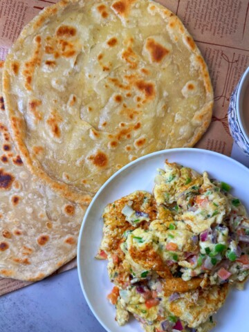 A crispy and flaky paratha made with simple ingredients