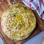 These super easy and chewy naan and stuffed with cheese