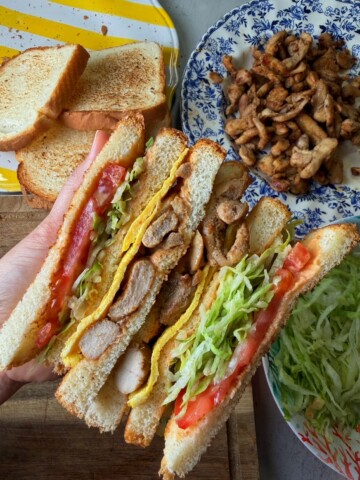 Pakistani chicken sandwiches