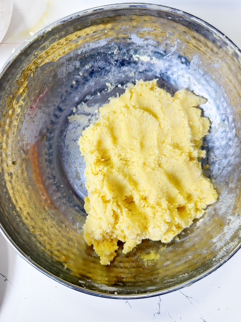 dough for rasmalai made with milk powder